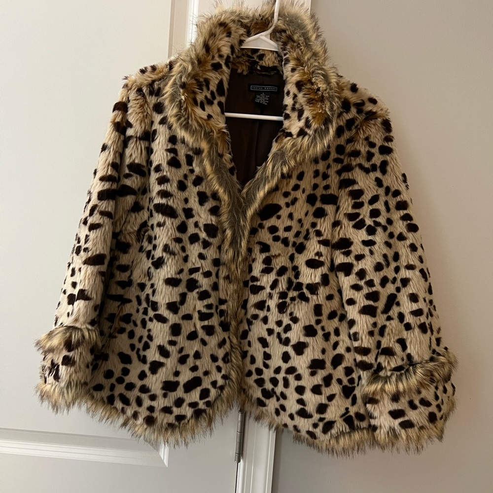 Lauren Hansen Faux Fur Jacket Size Small